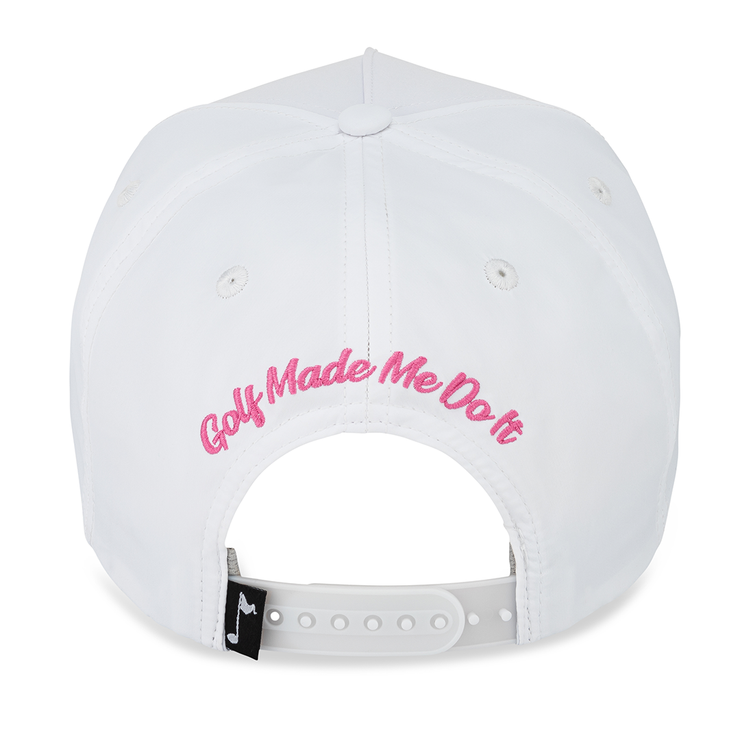 Melody Rope Hat - White / Pink
